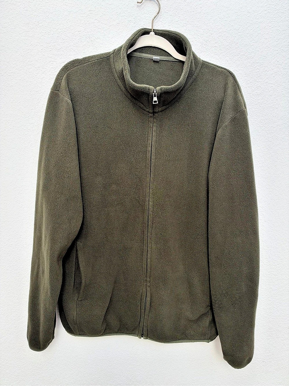 Uniqlo Fleece Full-Zip Jacket Olive Size Large